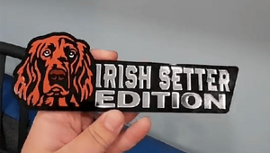 Irish Setter Car Badge Laser Cutting Car Emblem CE101