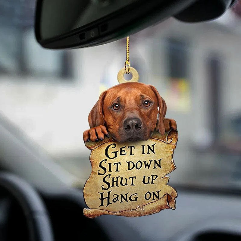 Rhodesian Ridgeback Get In Ornament GI046