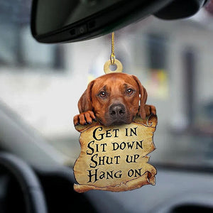 Rhodesian Ridgeback Get In Ornament GI046