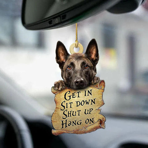 Malinois Get In Ornament GI061