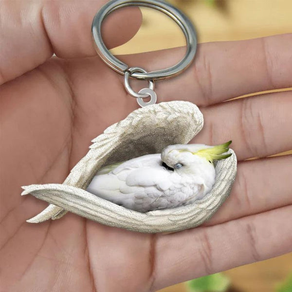 Sleeping Angel Acrylic Keychain Cockatoo SA209
