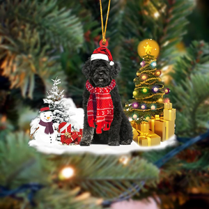 Portuguese Water Dog Christmas Ornament SM036