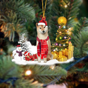 Shiba Inu Christmas Ornament SM044
