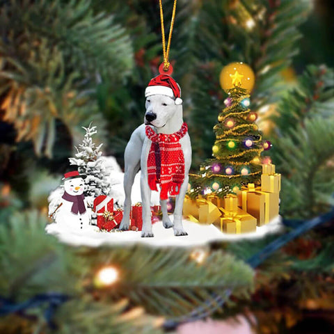 Dogo Argentinoes Christmas Ornament SM187