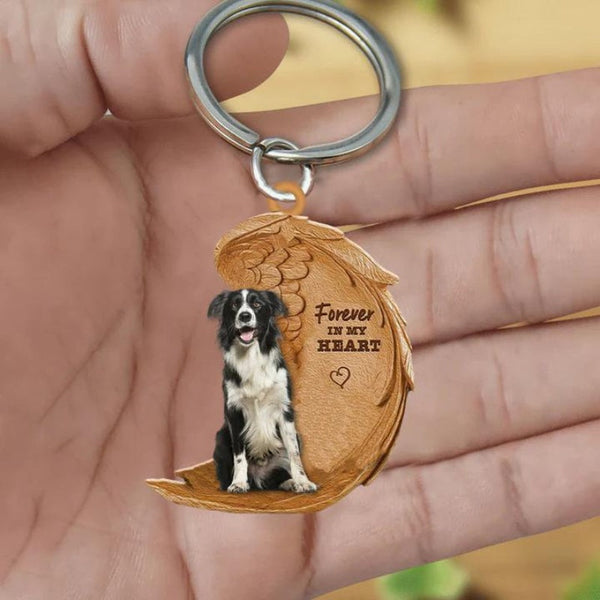 Border Collie Forever In My Heart Acrylic Keychain FK023