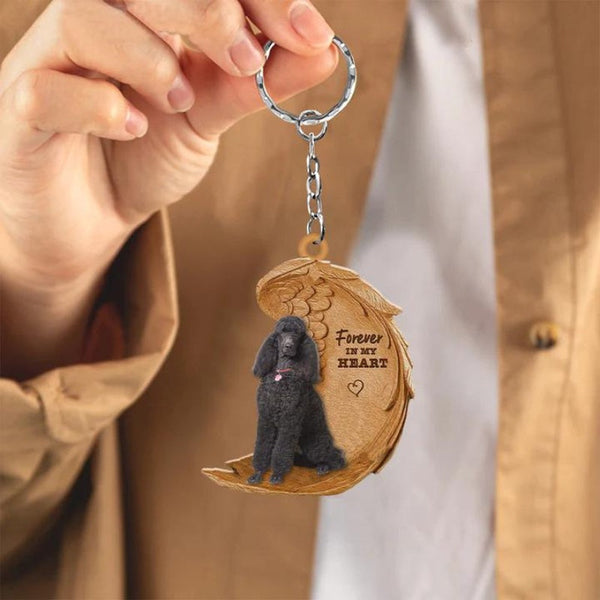 Poodle Forever In My Heart Acrylic Keychain FK038
