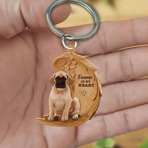 English Mastiff Forever In My Heart Acrylic Keychain FK062