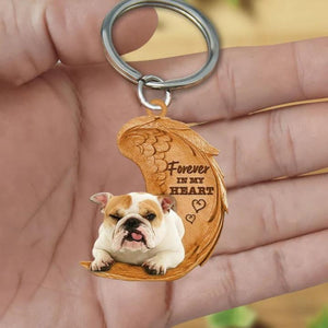 Bulldog Forever In My Heart Acrylic Keychain FK065