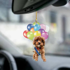 Cavapoo Fly With Bubbles Car Hanging Ornament BC031